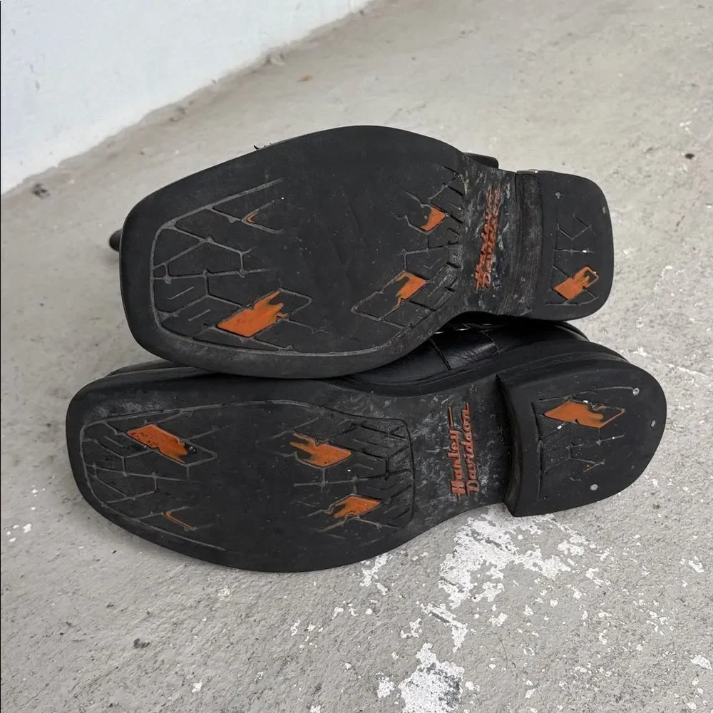 Harley Davidson, harness, mega size logo biker boot
